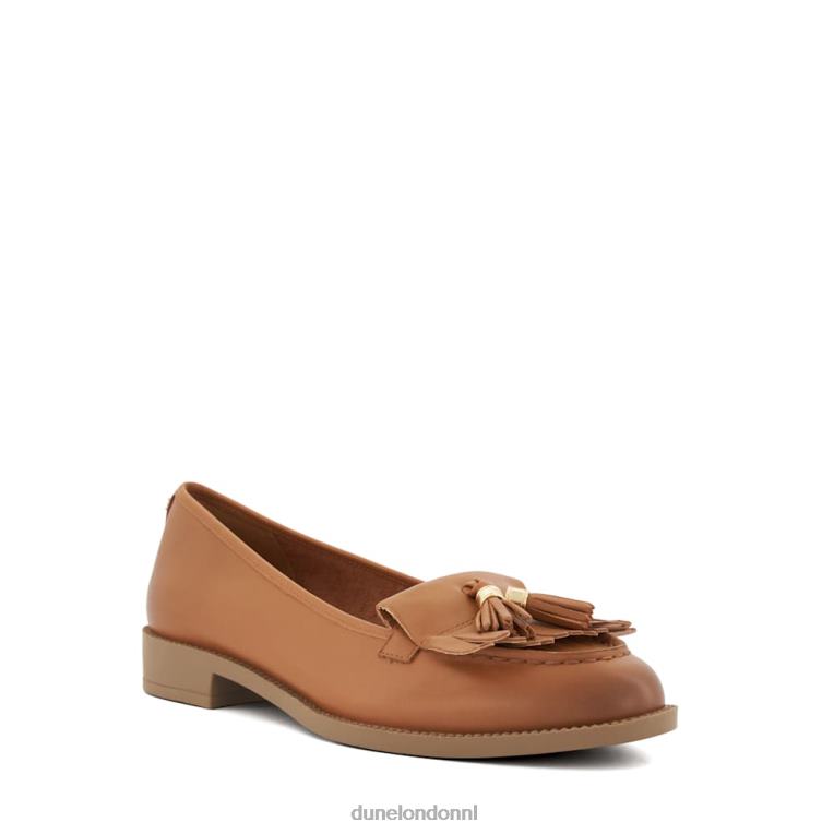 vrouwen R6DFZ55 Granthams bruinen Dune London Loafers met kwastjes en franjes - Klik op de afbeelding om het venster te sluiten