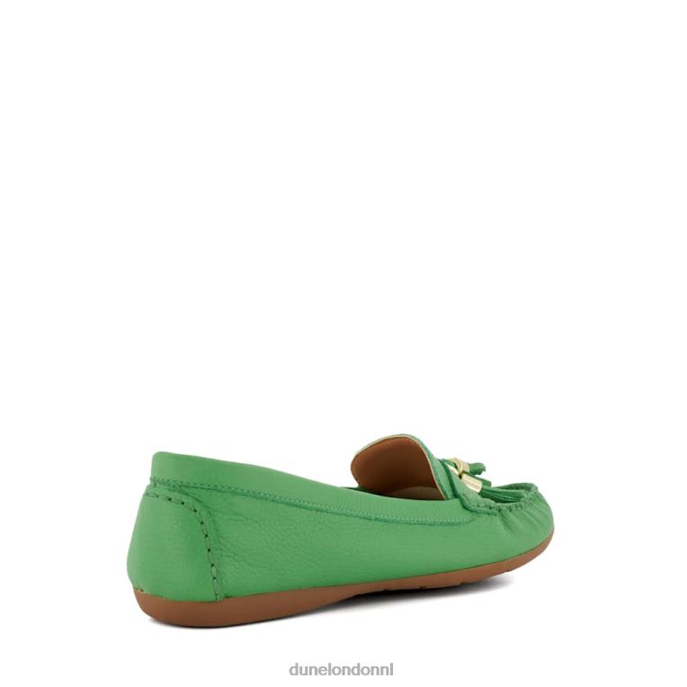 vrouwen R6DFZ580 vergaren groente Dune London Leren loafers met kwastjes