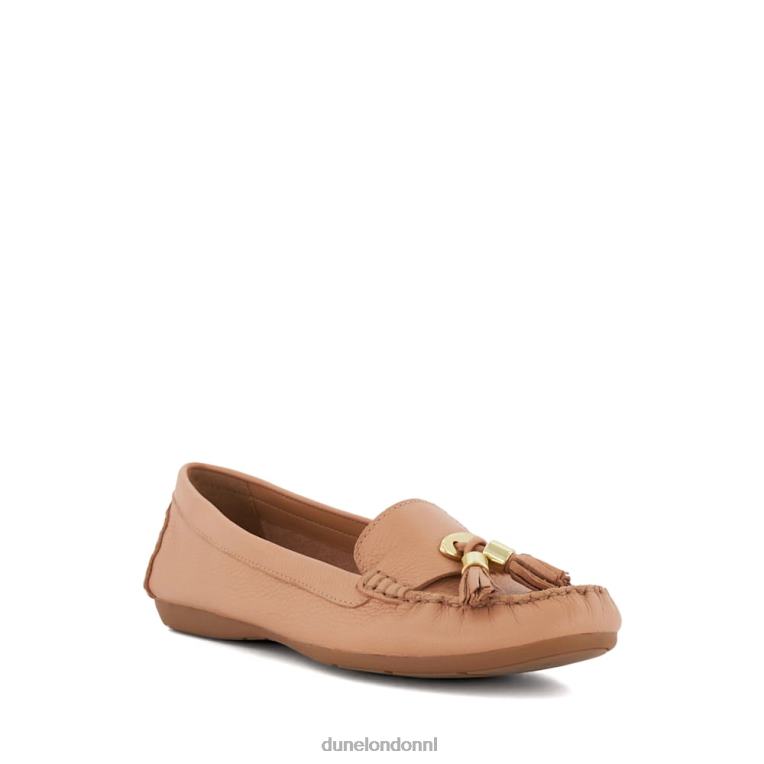 vrouwen R6DFZ581 vergaren bruinen Dune London Leren loafers met kwastjes - Klik op de afbeelding om het venster te sluiten