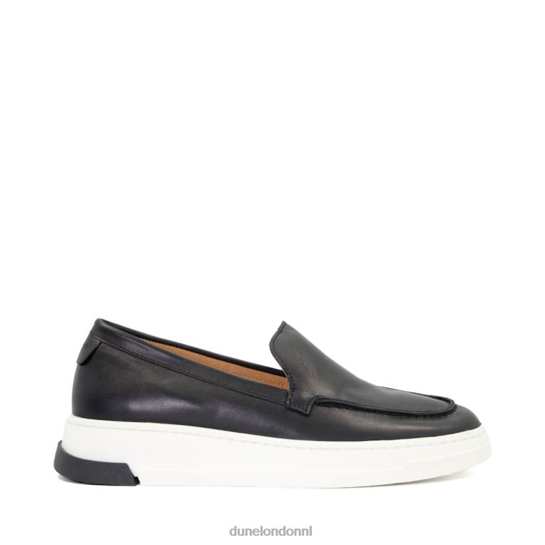 vrouwen R6DFZ590 genereren zwart Dune London Loafers met sleehak