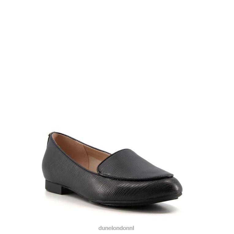 vrouwen R6DFZ617 giovana zwart Dune London getextureerde loafers - Klik op de afbeelding om het venster te sluiten