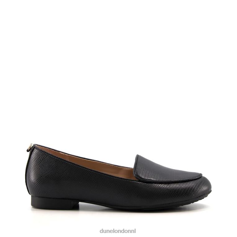 vrouwen R6DFZ617 giovana zwart Dune London getextureerde loafers