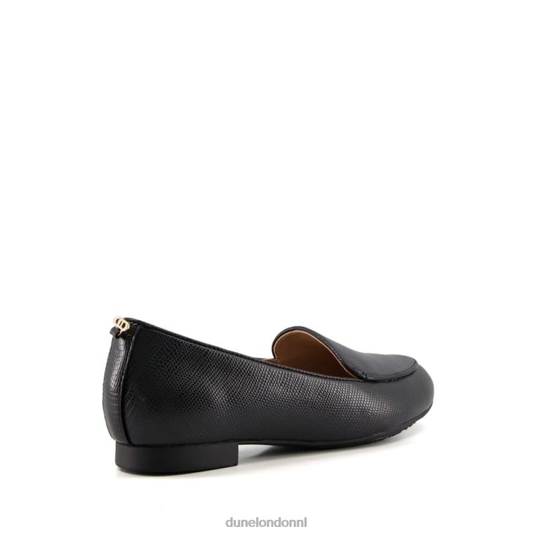 vrouwen R6DFZ617 giovana zwart Dune London getextureerde loafers