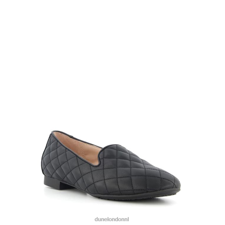 vrouwen R6DFZ669 genevie zwart Dune London gewatteerde loafers