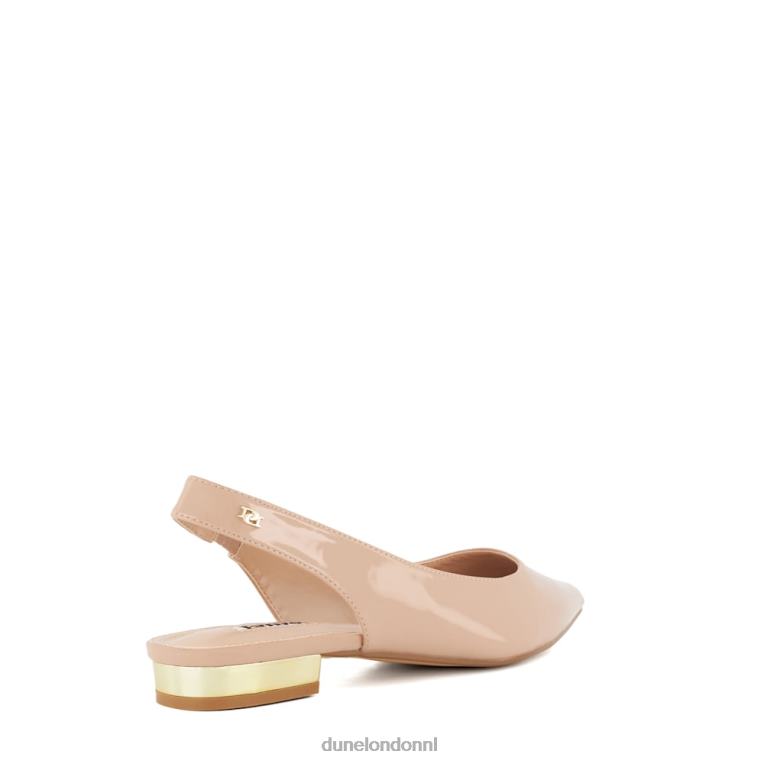 vrouwen R6DFZ335 caramello blozen Dune London ballerina's met slingback