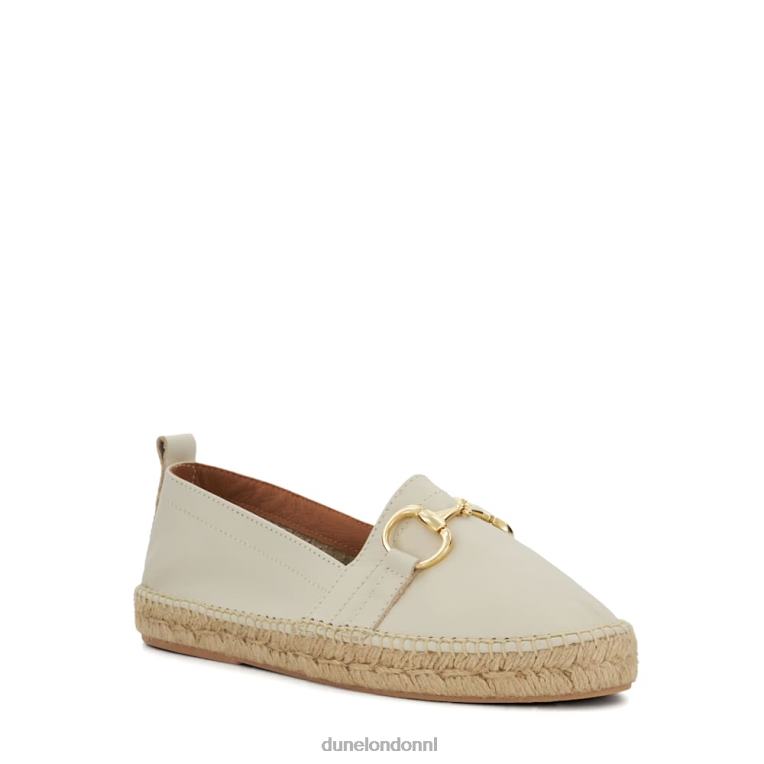 vrouwen R6DFZ444 guaves wit Dune London Platte espadrilles met trensafwerking