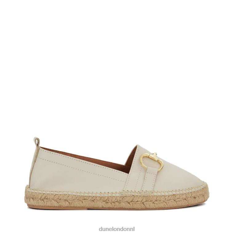 vrouwen R6DFZ444 guaves wit Dune London Platte espadrilles met trensafwerking