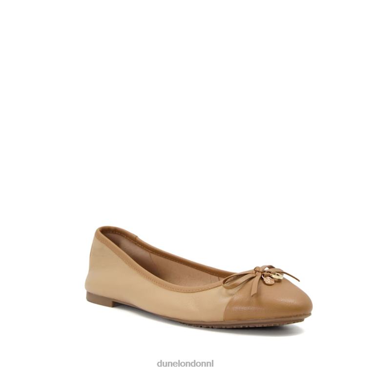 vrouwen R6DFZ629 hallo kameel Dune London Balletschoenen met charmedetail