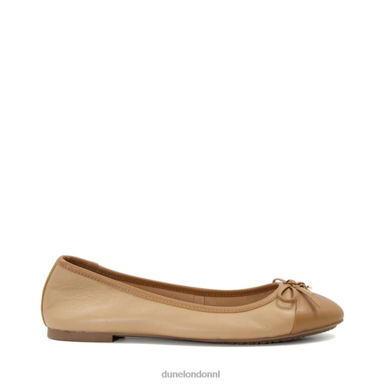 vrouwen R6DFZ629 hallo kameel Dune London Balletschoenen met charmedetail