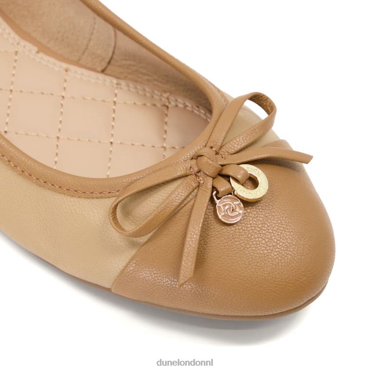 vrouwen R6DFZ629 hallo kameel Dune London Balletschoenen met charmedetail