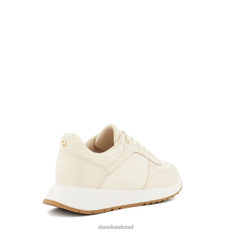 vrouwen R6DFZ519 emelia's ecru Dune London Runner-sneakers met veters