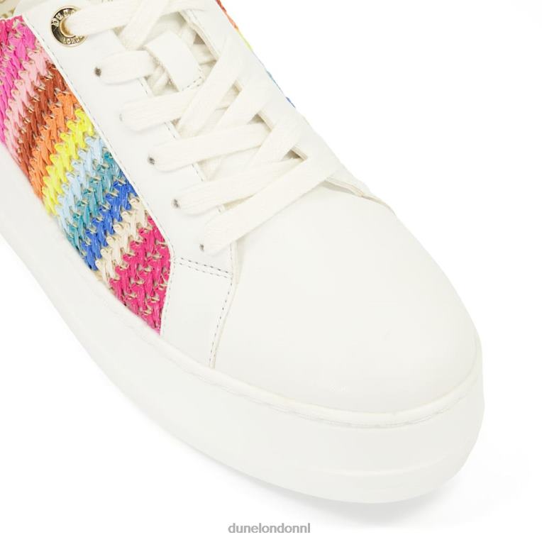 vrouwen R6DFZ625 aflevering multi Dune London Flatform-sneakers met veters aan de zijkant