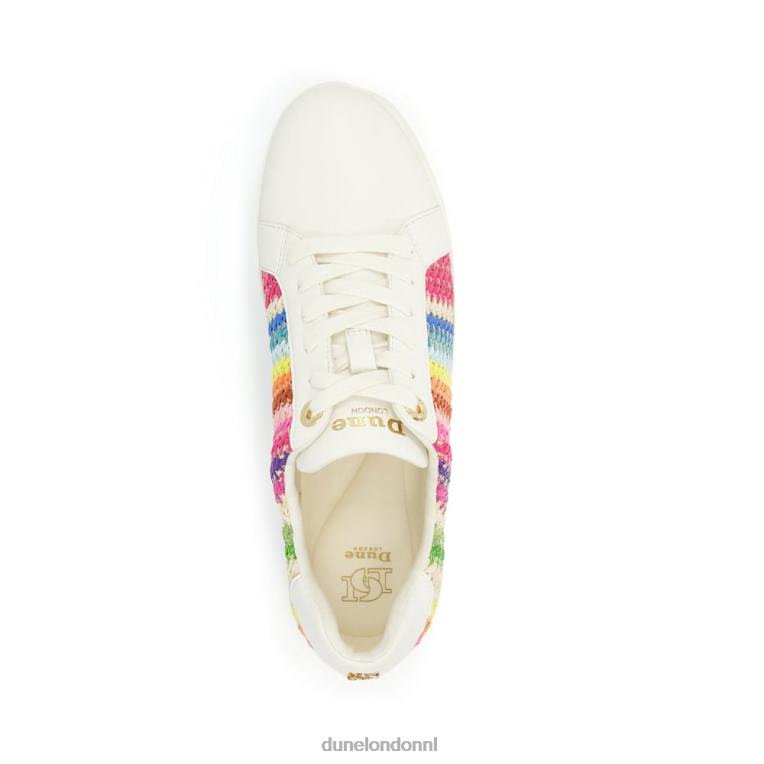 vrouwen R6DFZ625 aflevering multi Dune London Flatform-sneakers met veters aan de zijkant