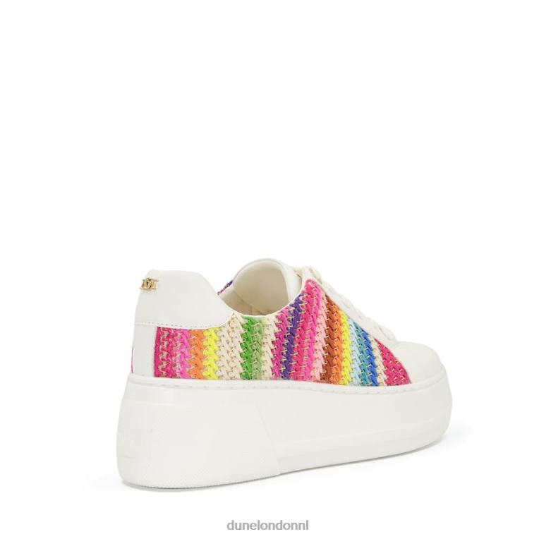 vrouwen R6DFZ625 aflevering multi Dune London Flatform-sneakers met veters aan de zijkant