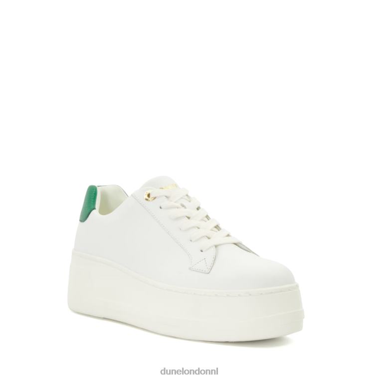 vrouwen R6DFZ630 aflevering smaragd Dune London Flatform-sneakers met veters - Klik op de afbeelding om het venster te sluiten