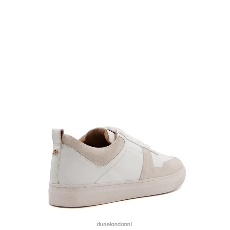 vrouwen R6DFZ655 esp wit Dune London Nubuckleren sneakers