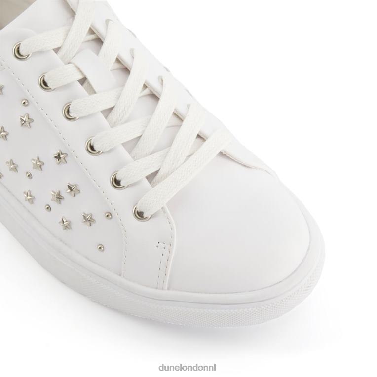 vrouwen R6DFZ666 nadrukkelijk wit Dune London Met sterren verfraaide sneakers