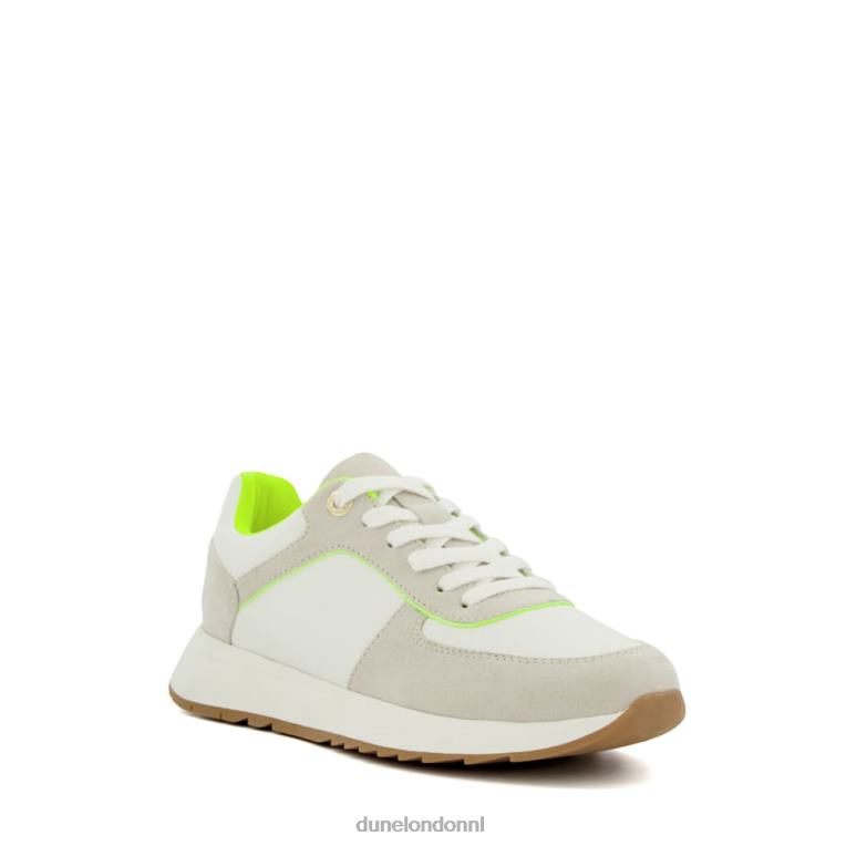 vrouwen R6DFZ72 emelia's limoen Dune London Runner-sneakers met veters - Klik op de afbeelding om het venster te sluiten